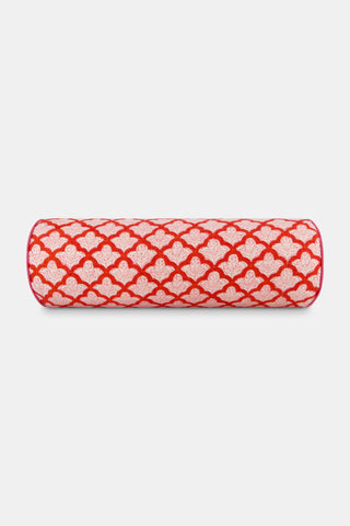 Roller Rabbit Red Jemina Bolster Pillow