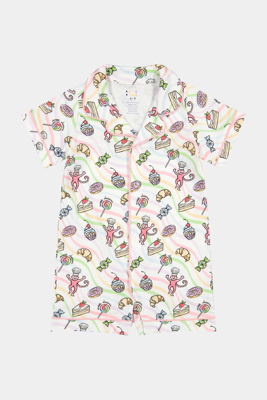 Roller Rabbit Infant Sweet Dreams Swirls Onesie view 1