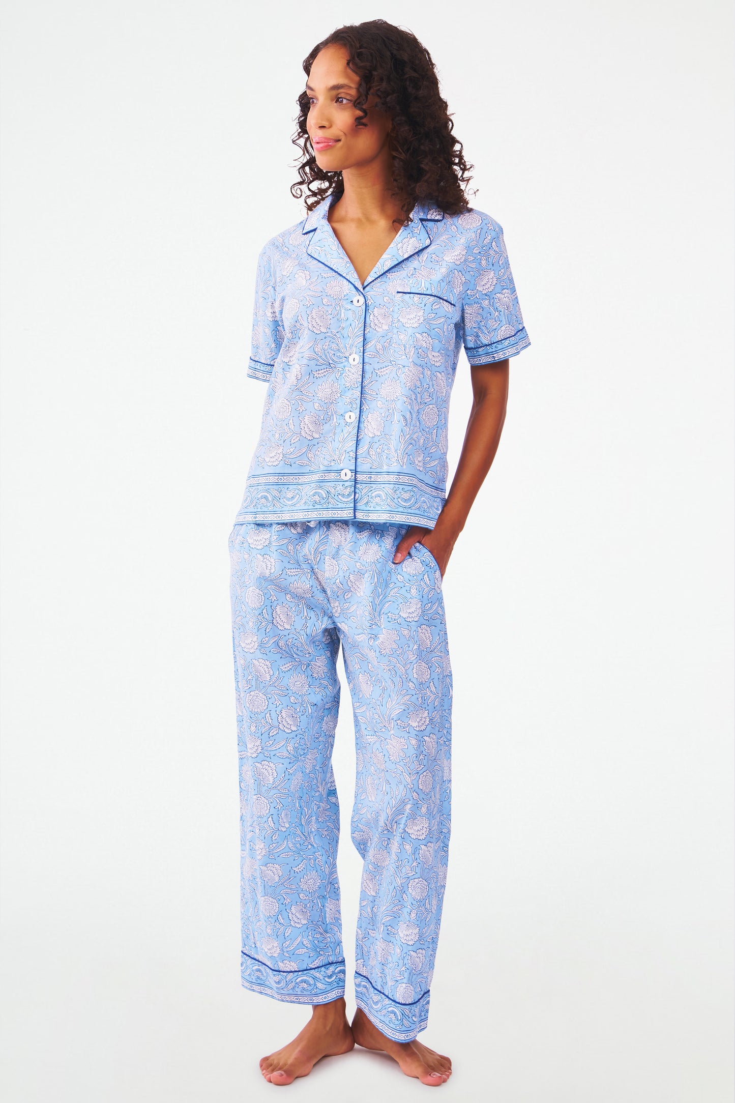Roller Rabbit Morris Floral Liza Set Blue view 1