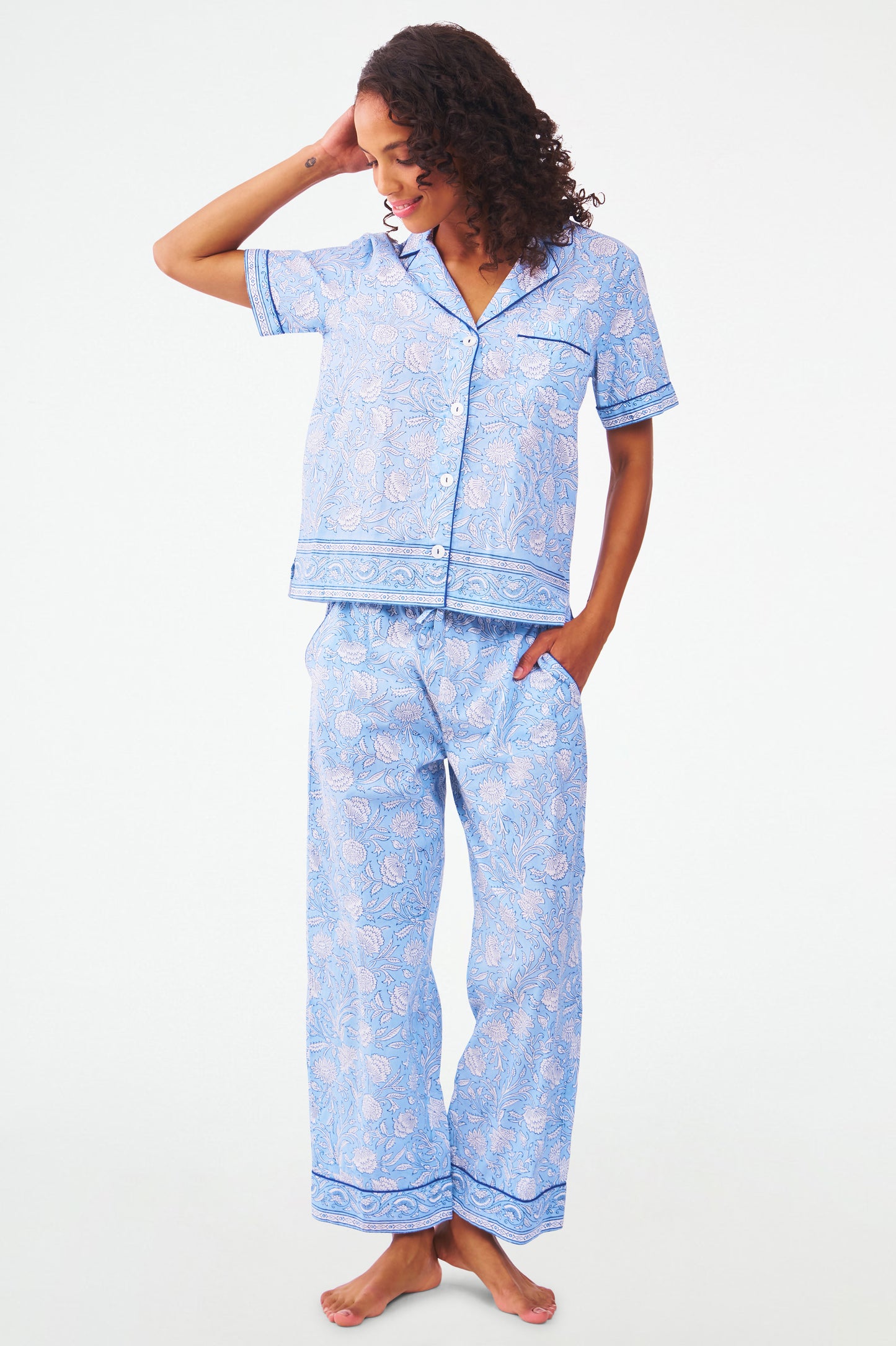 Roller Rabbit Morris Floral Liza Set Blue view 3