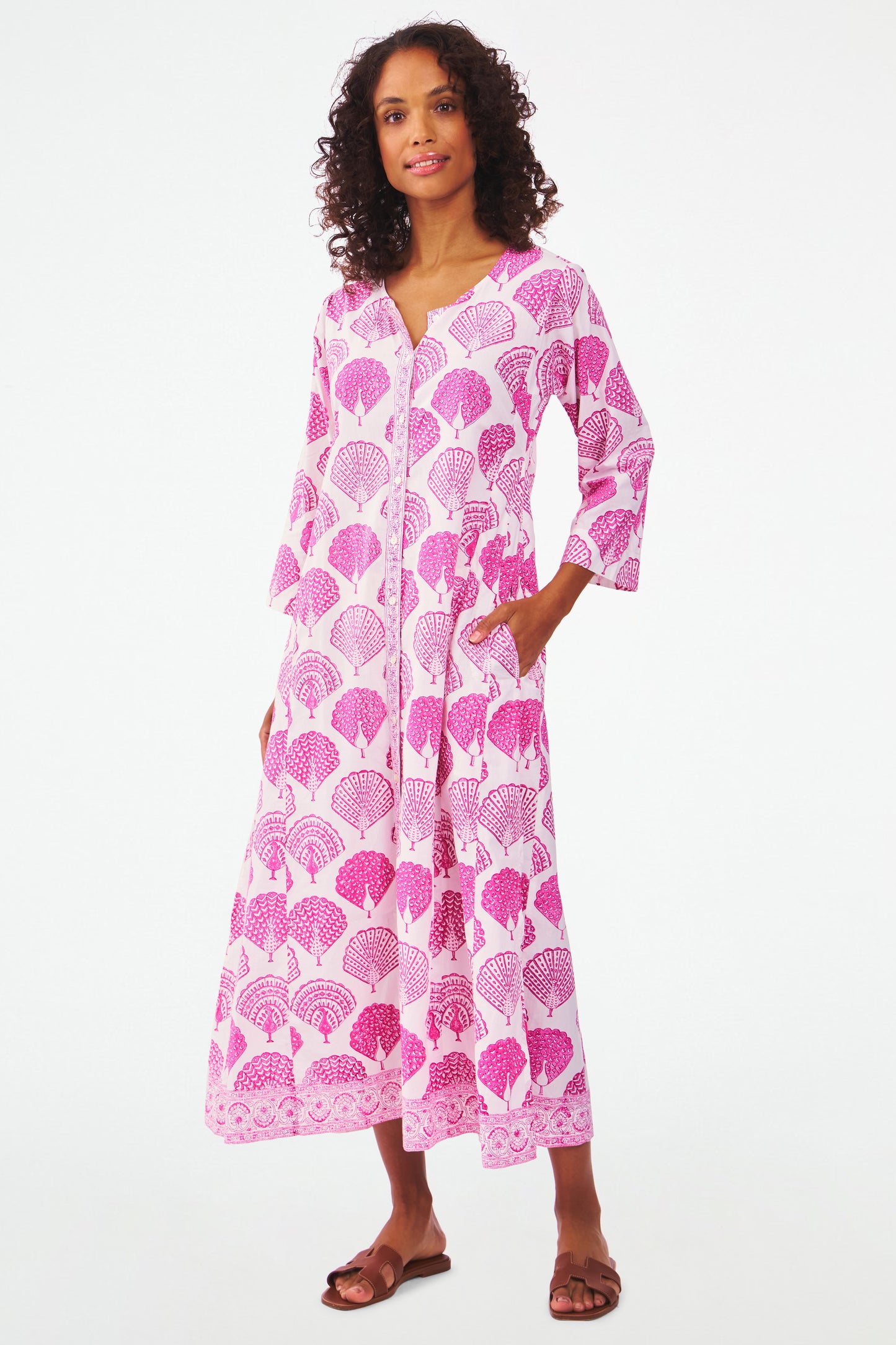 Roller Rabbit Peacock Anu Long Kurta view 1