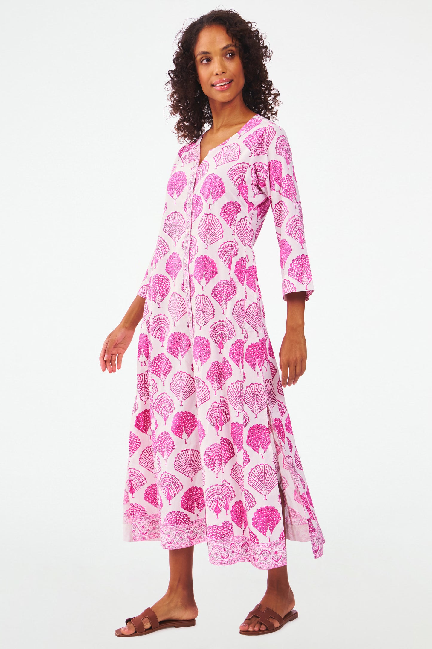 Roller Rabbit Peacock Anu Long Kurta view 5