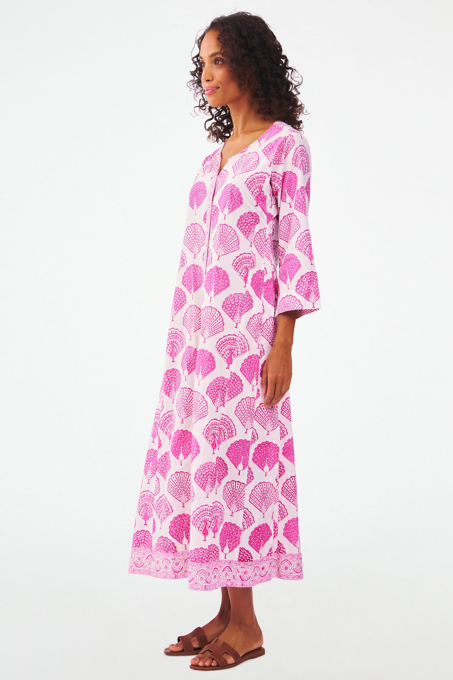 Roller Rabbit Peacock Anu Long Kurta view 6
