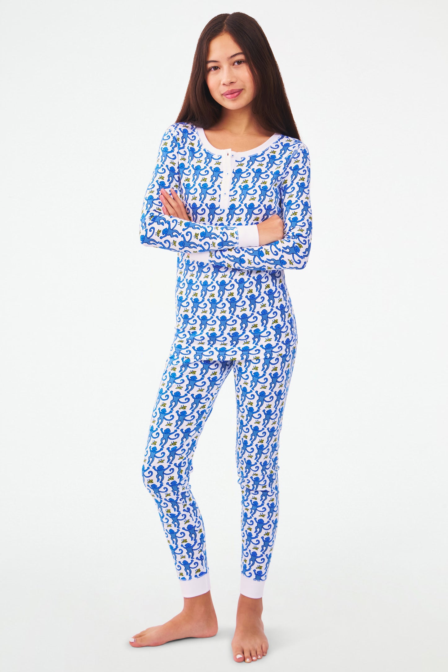 Kids Monkey Pajamas view 2