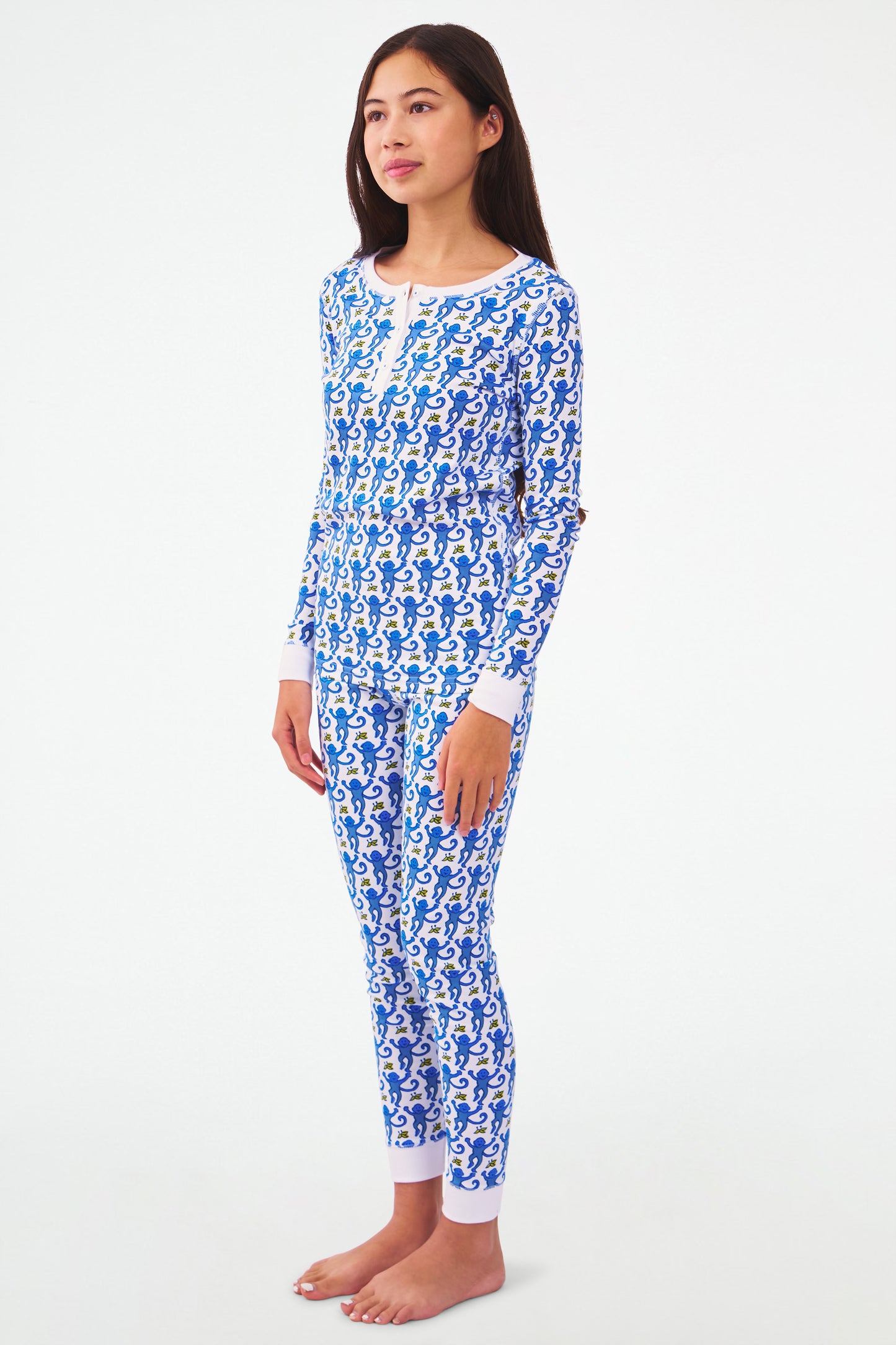 Kids Monkey Pajamas view 6