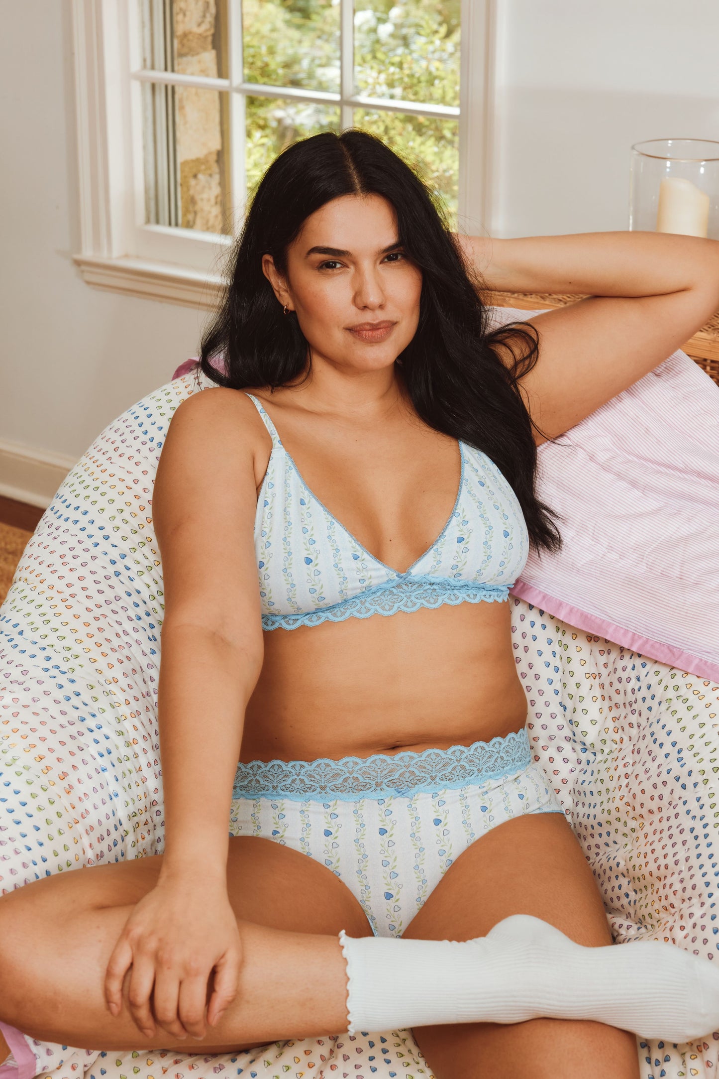 Roller Rabbit Blue Hearts Vine Mercer Bralette view 10