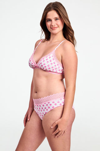 Ditsy Daisy Pointelle Jane Bralette