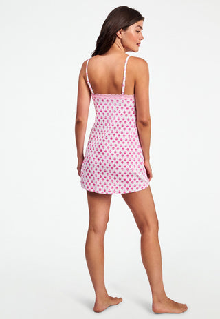 Ditsy Daisy Pointelle Pearl Slip Dress