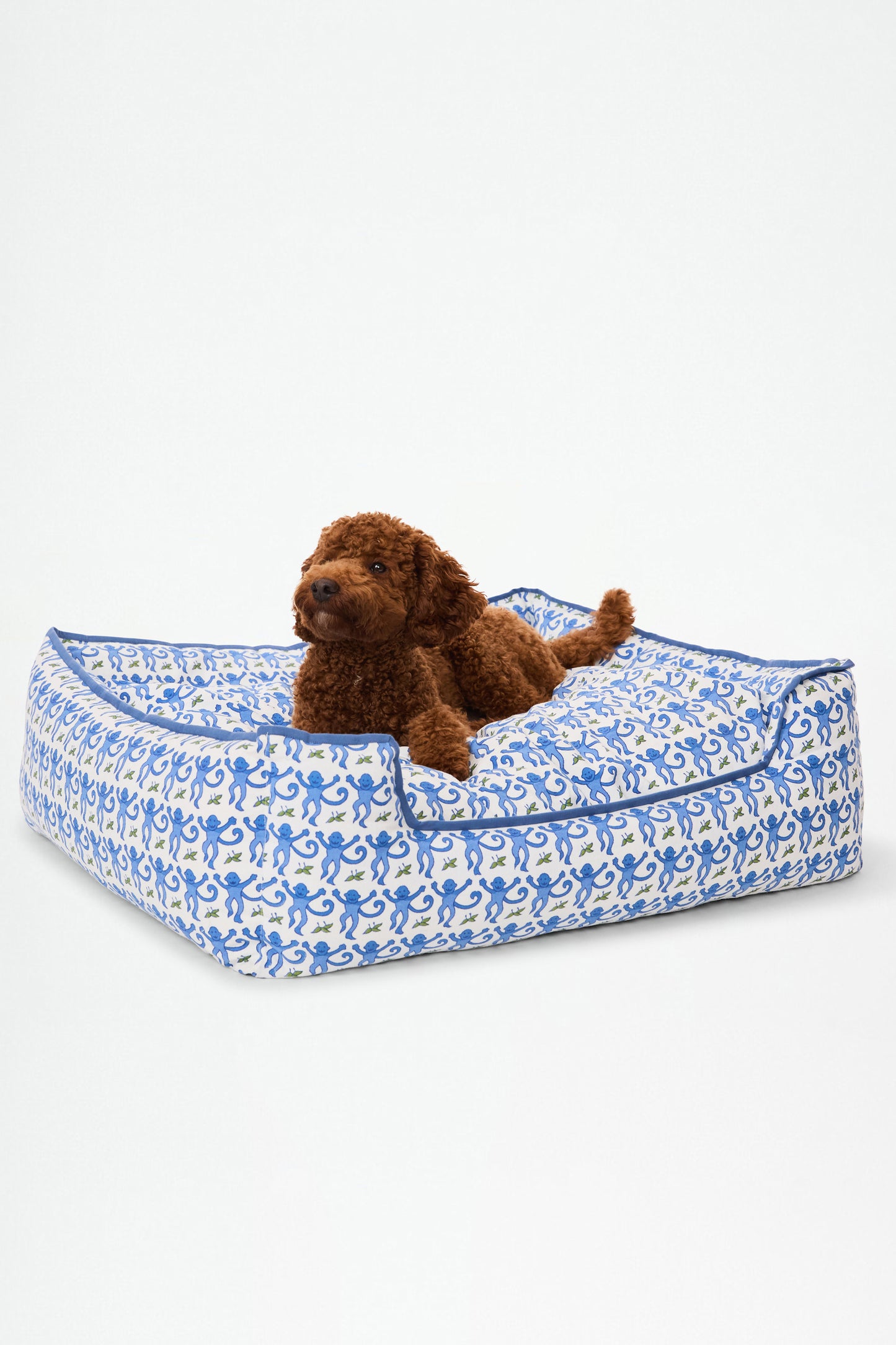 Roller Rabbit Blue Monkey Dog Bed view 3