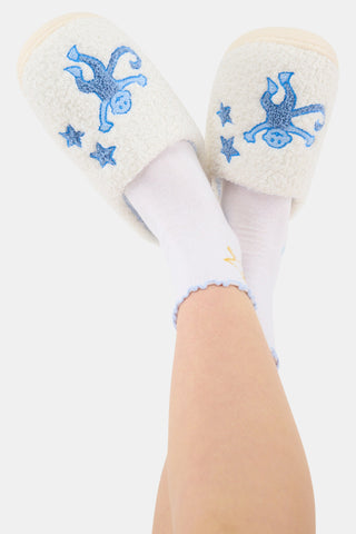 Monkey Star Fuzzy Slipper