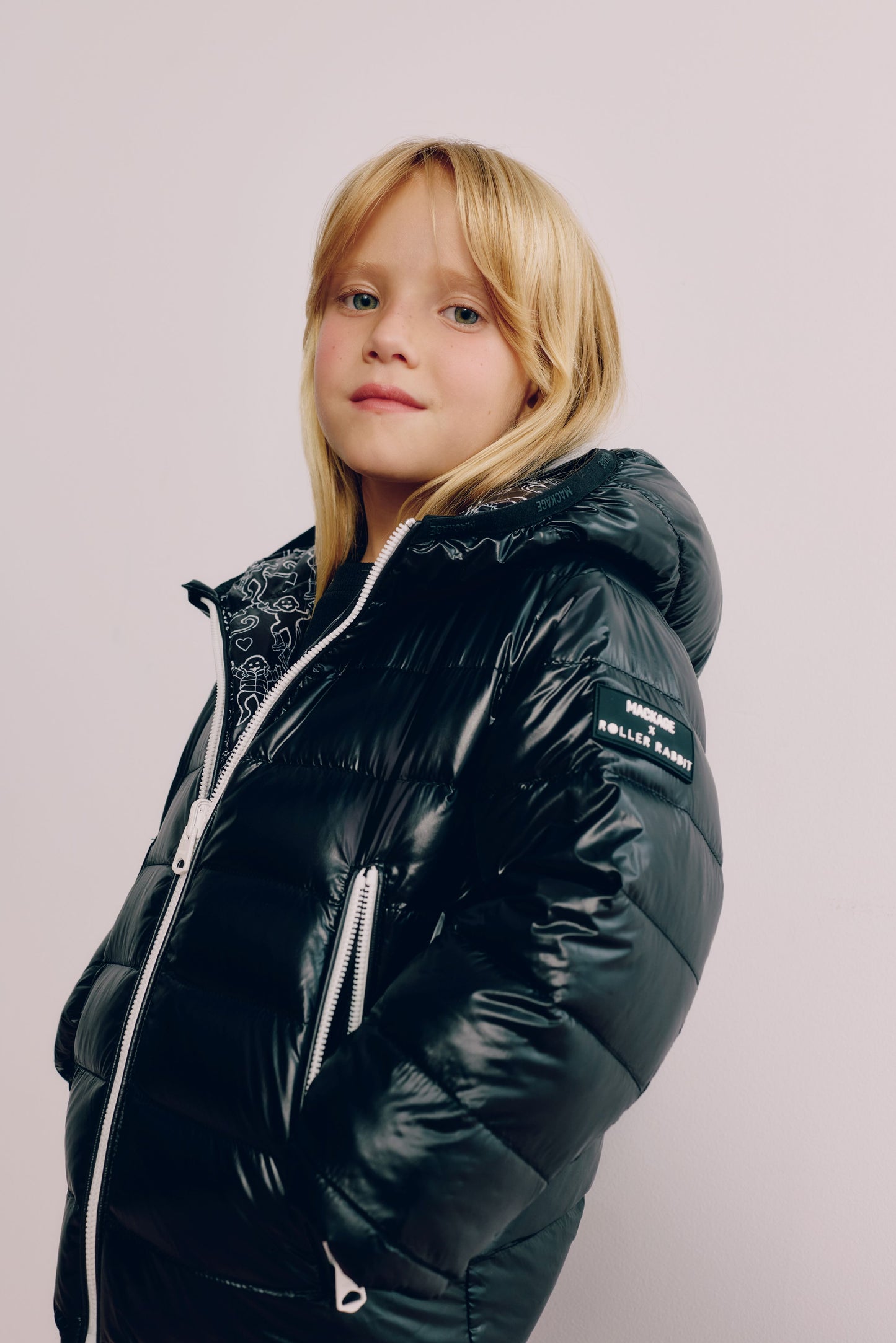 Kids Mackage Monkey Reversible Puffer view 5