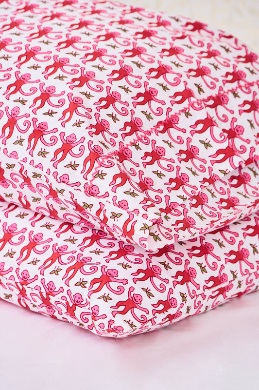 Monkey Pillowcase Set view 1