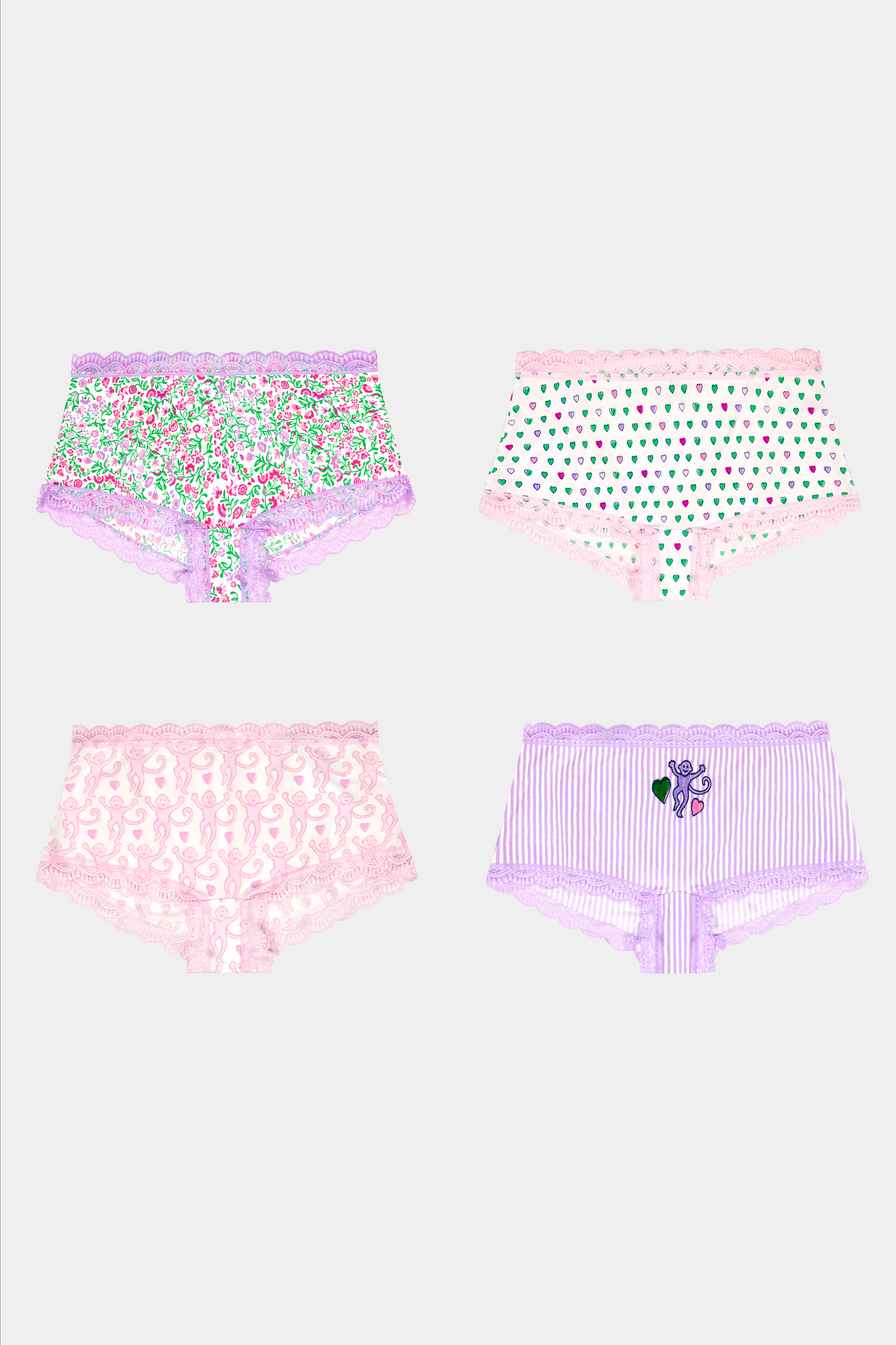 Roller Rabbit Mixed Icon Boyshort 4 Pack view 1