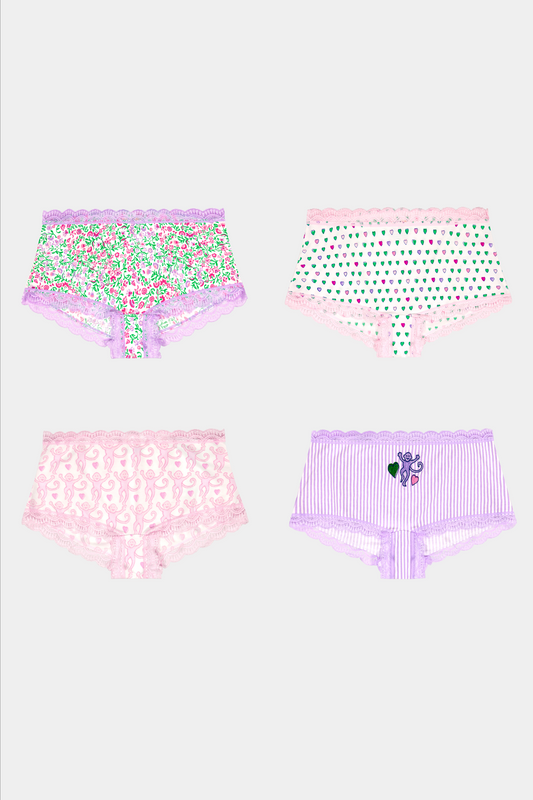 Roller Rabbit Mixed Icon Boyshort 4 Pack view 1