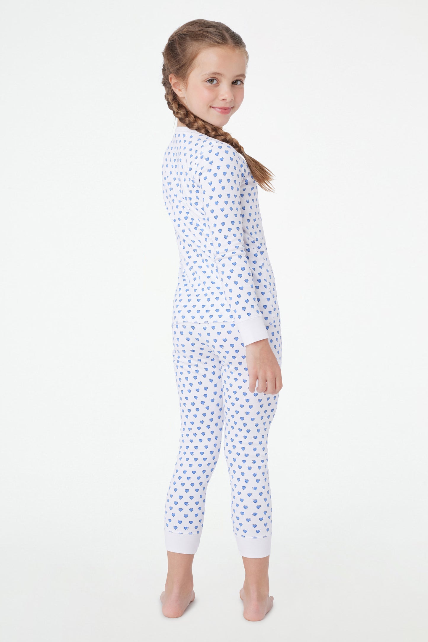 Roller Rabbit Blue Kids Hearts Pajamas view 4