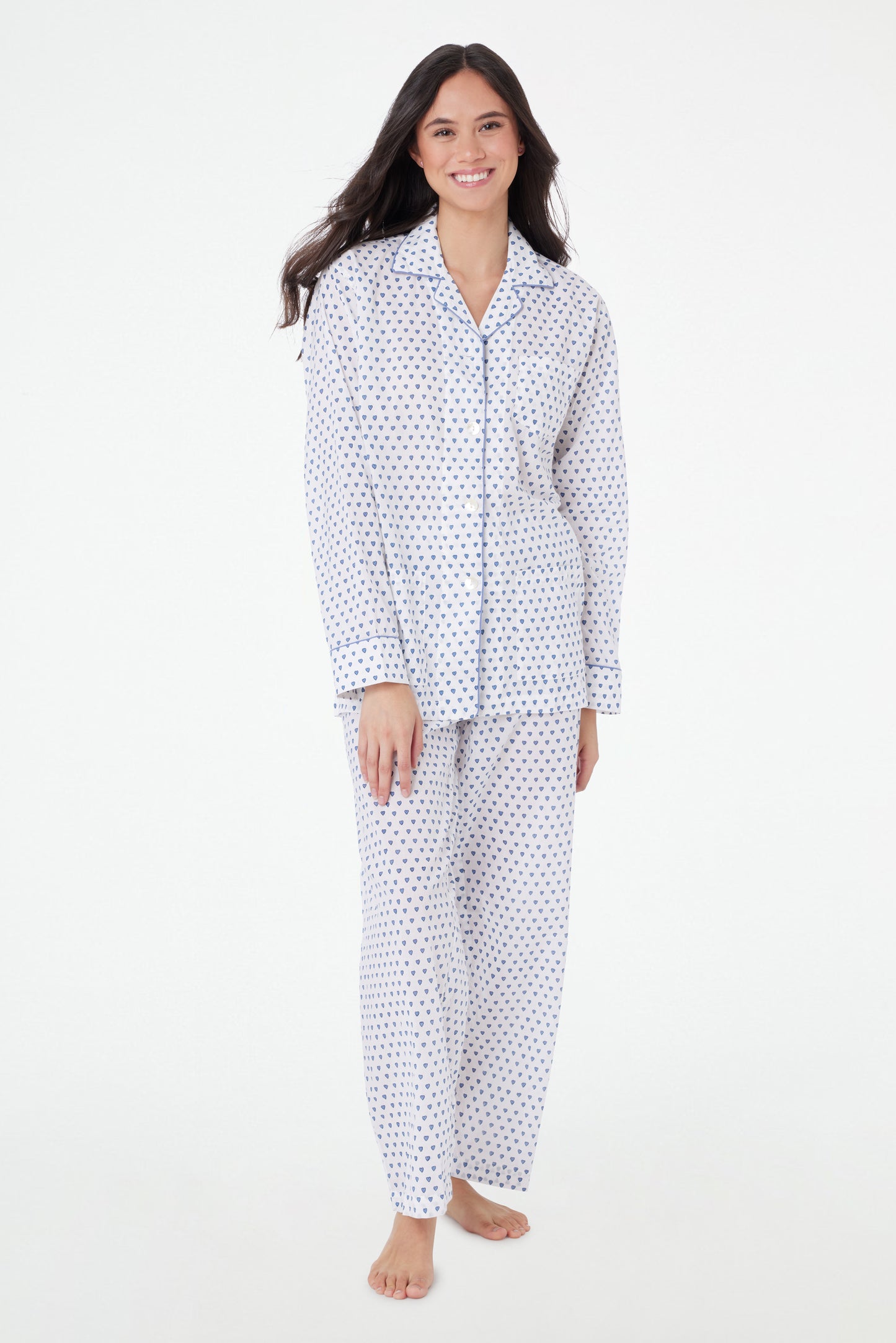 Roller Rabbit Blue Hearts Loungewear Set view 3