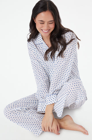 Roller Rabbit Blue Hearts Loungewear Set