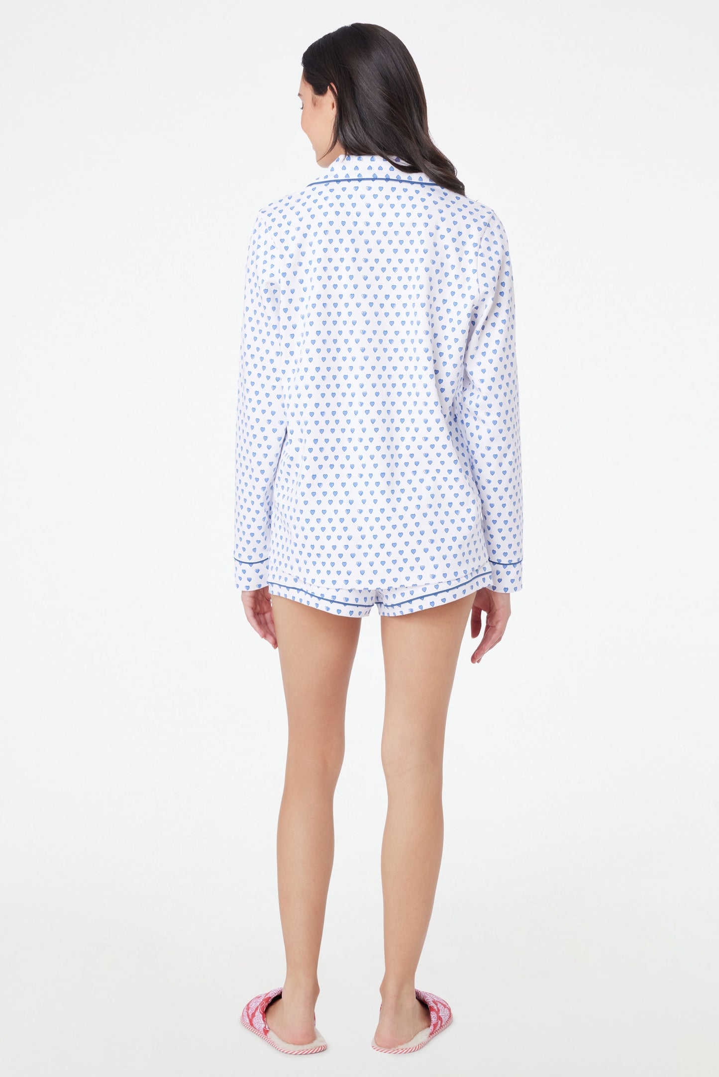 Roller Rabbit Blue Hearts Paola Polo Pajamas view 4