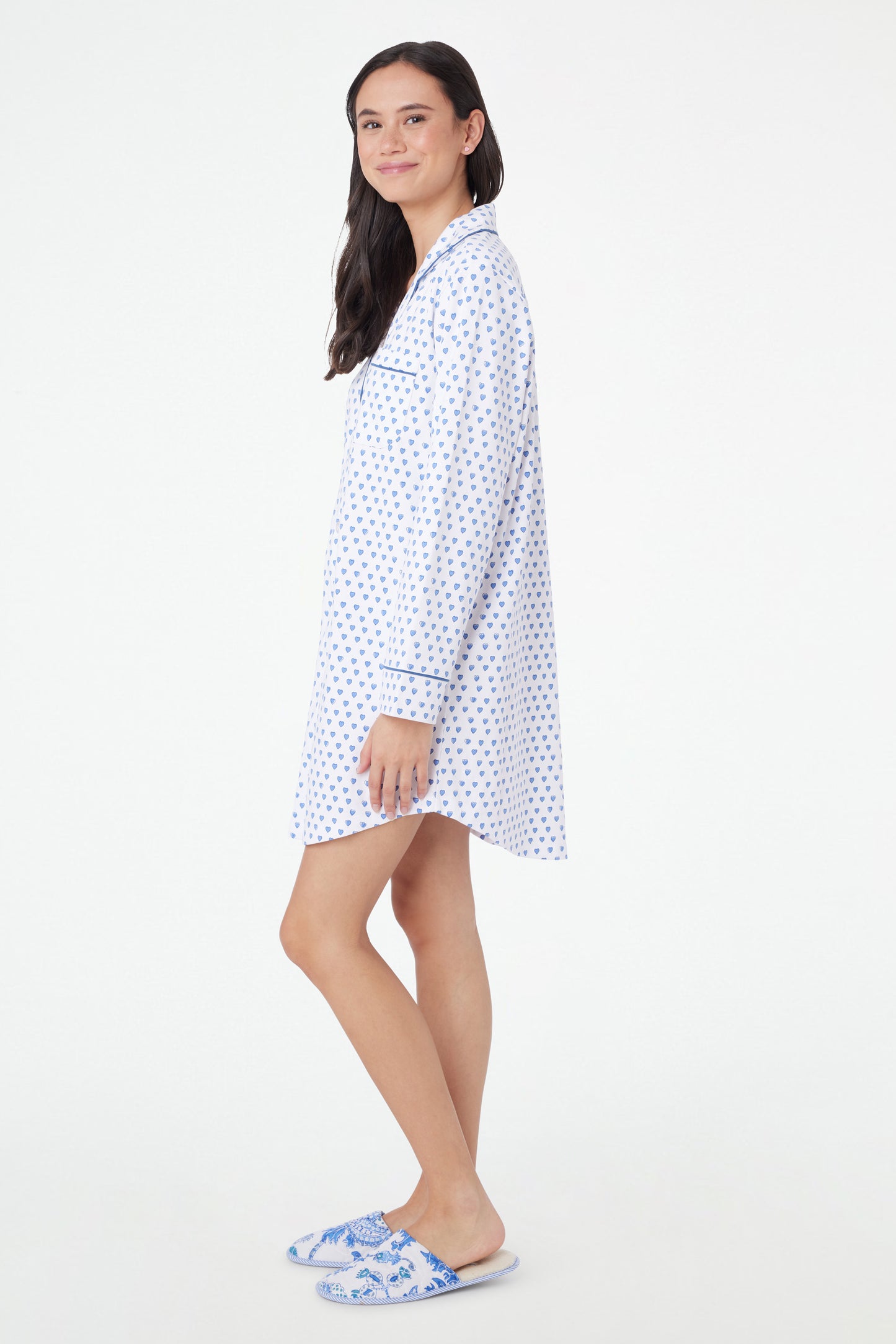 Roller Rabbit Blue Hearts Perlita Lounge Dress view 4