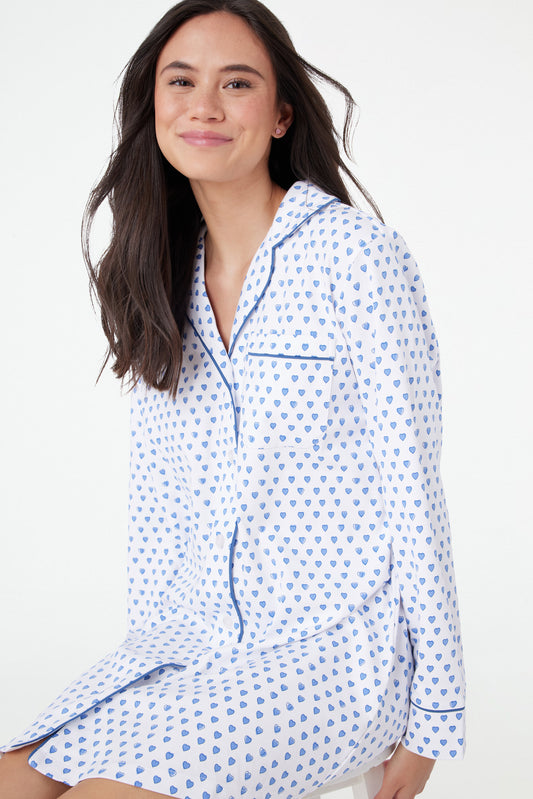 Roller Rabbit Blue Hearts Perlita Lounge Dress view 1