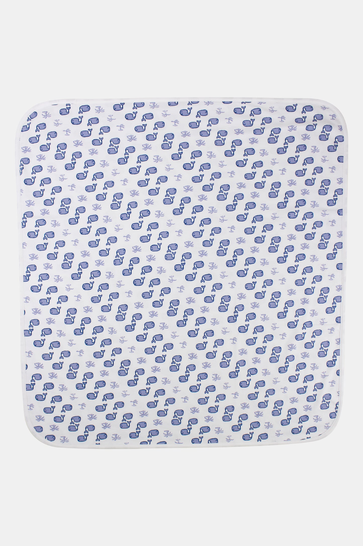 Roller Rabbit Blue Infant Moby Receiving Blanket view 2