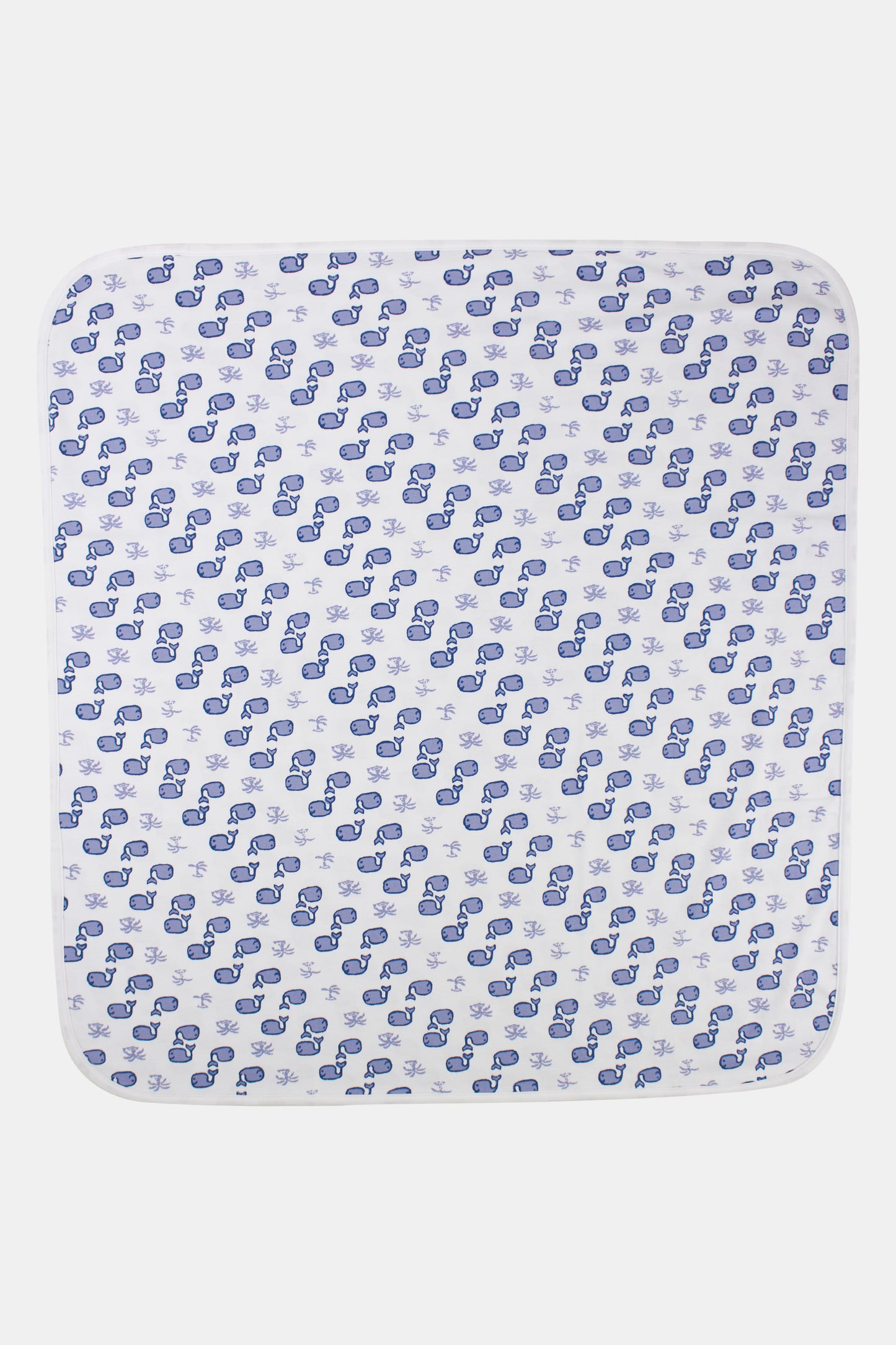 Roller Rabbit Blue Infant Moby Receiving Blanket