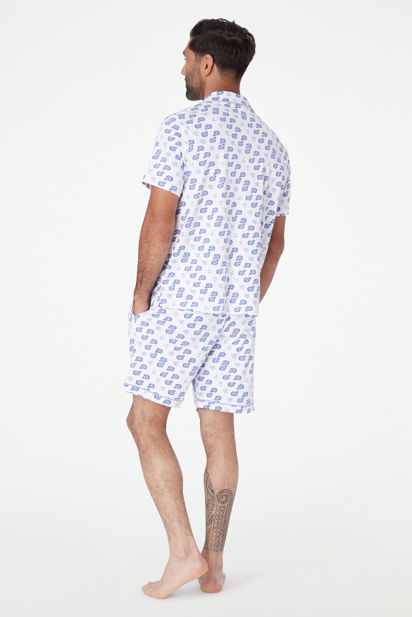 Roller Rabbit Men's Blue Moby Louie Pajamas