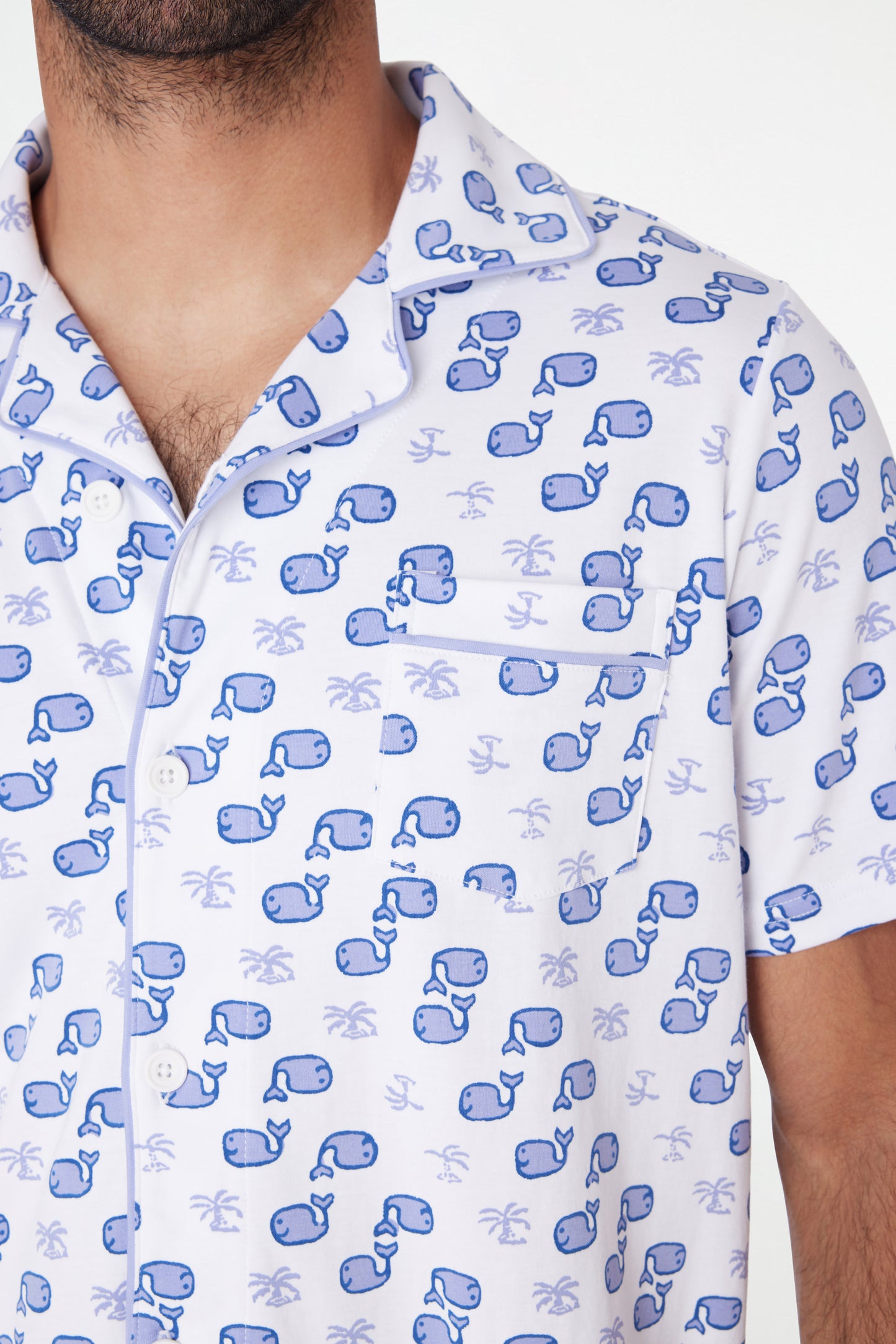 Roller Rabbit Men's Blue Moby Louie Pajamas view 3