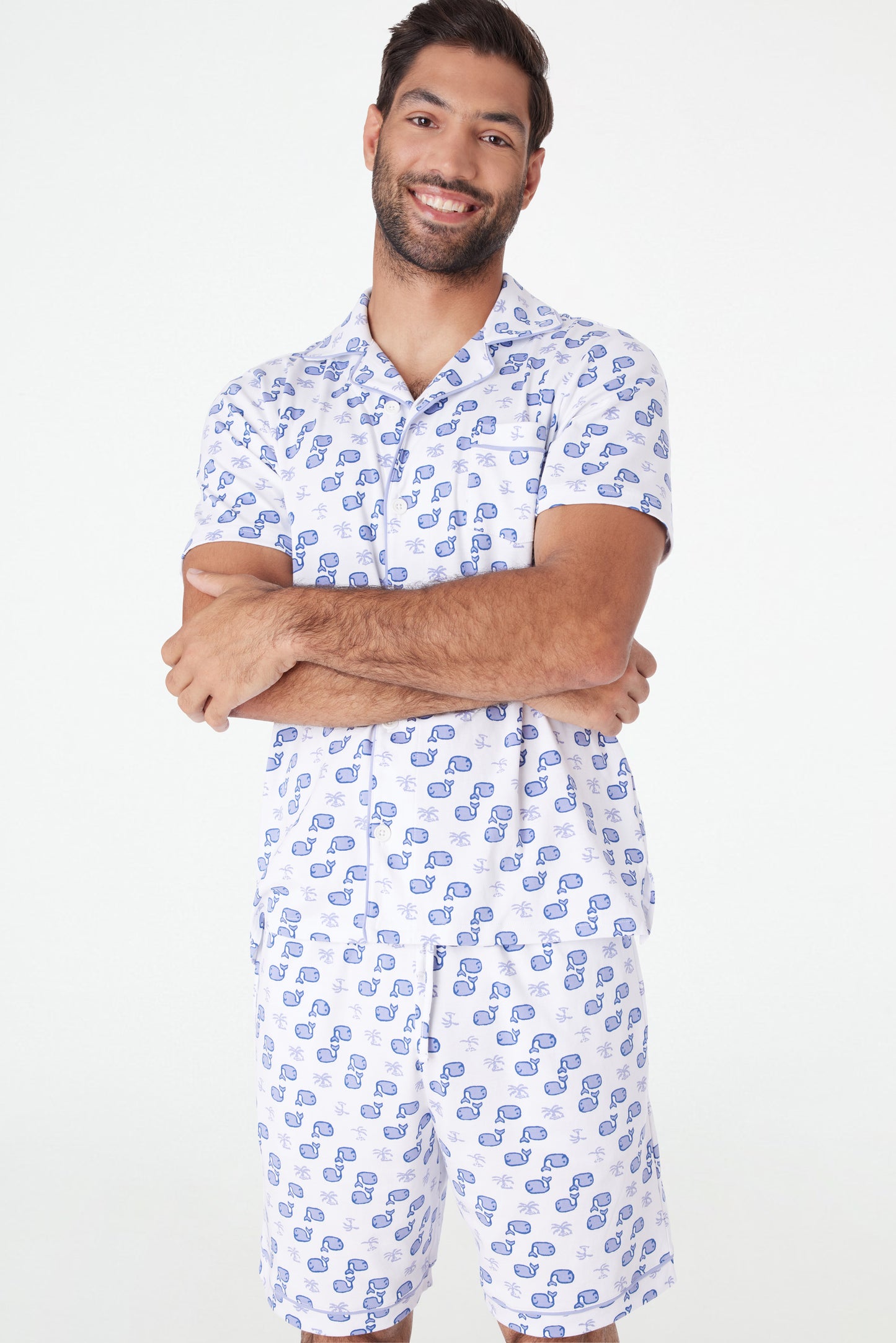 Roller Rabbit Men's Blue Moby Louie Pajamas view 2