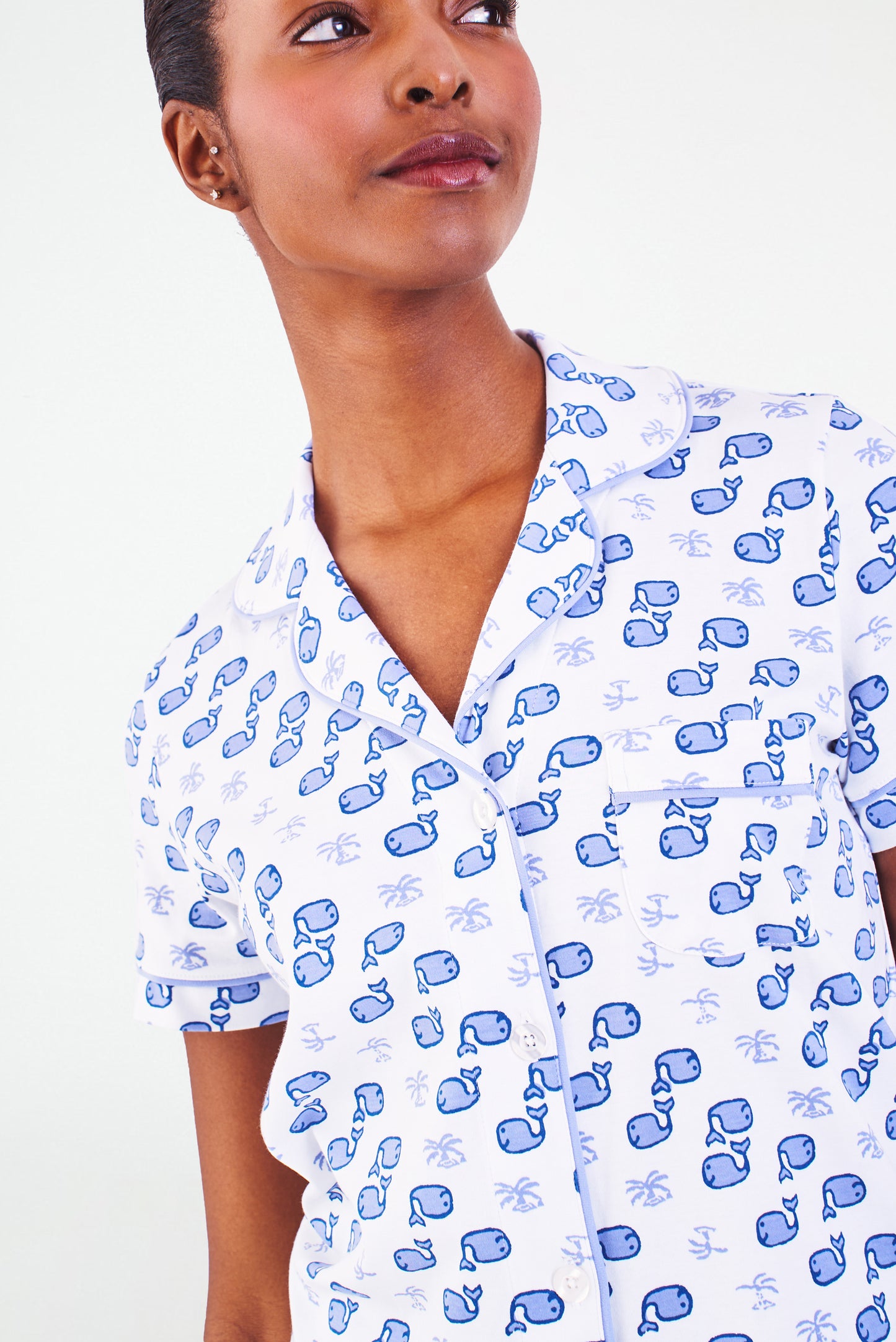 Roller Rabbit Blue Moby Polo Pajamas view 5