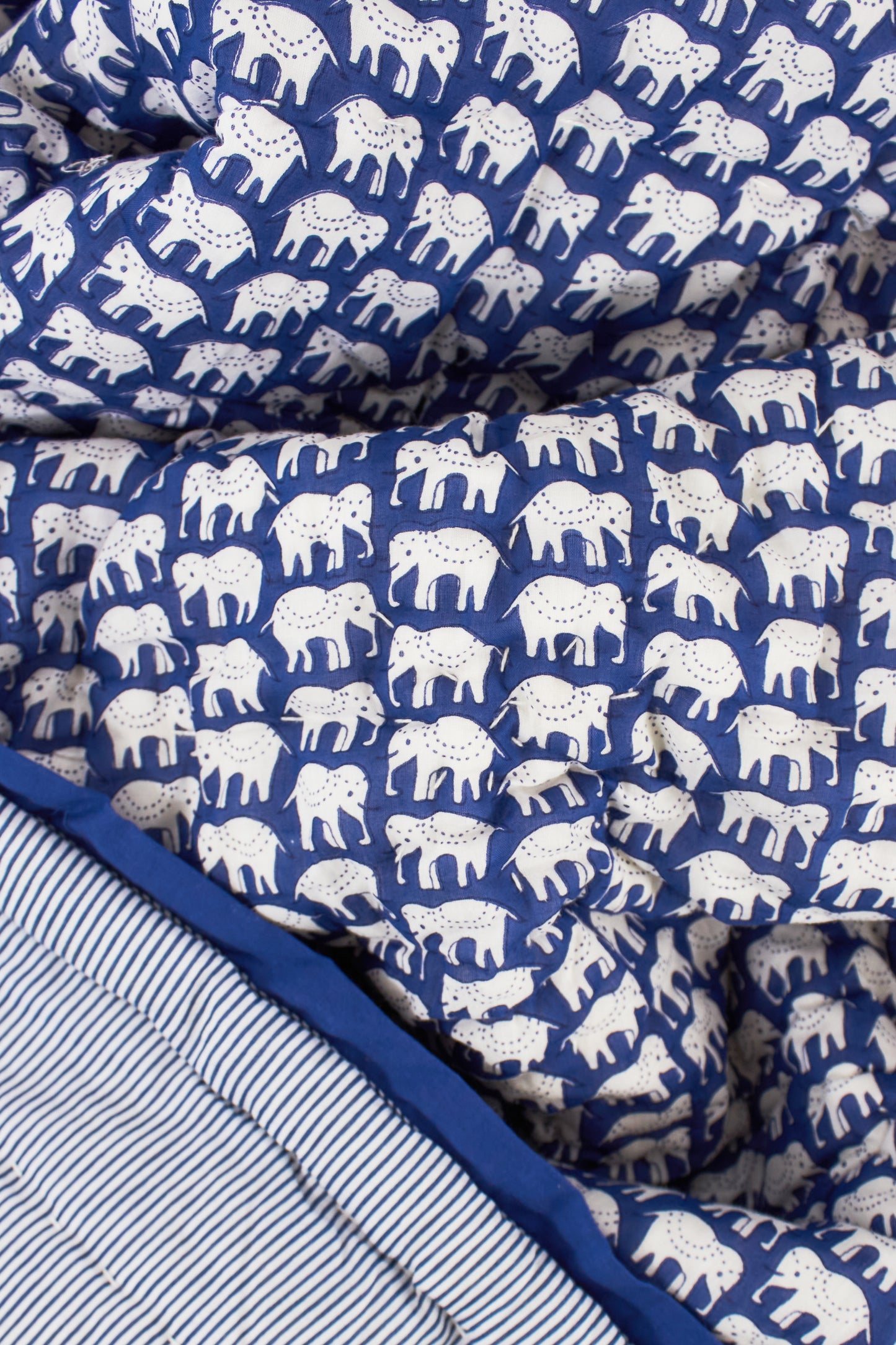 Roller Rabbit Blue Hathi Baby Quilt view 3