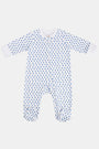 Roller Rabbit Blue Hearts Infant Footie Zipper Pajama