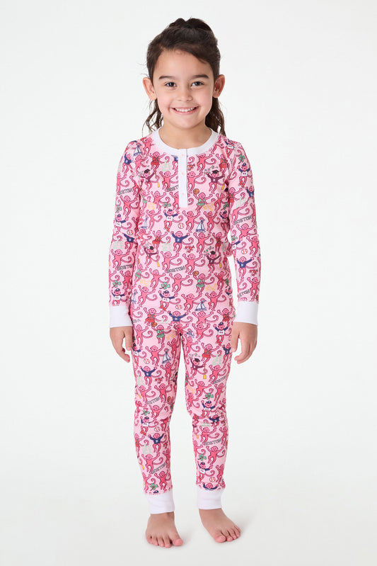 Kids Boston Monkey Pajamas view 1