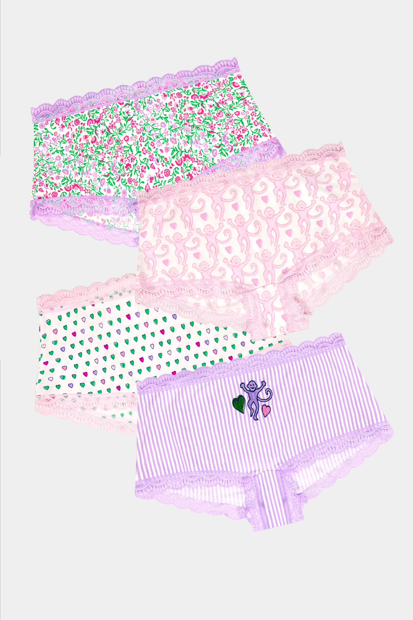 Roller Rabbit Mixed Icon Boyshort 4 Pack view 3