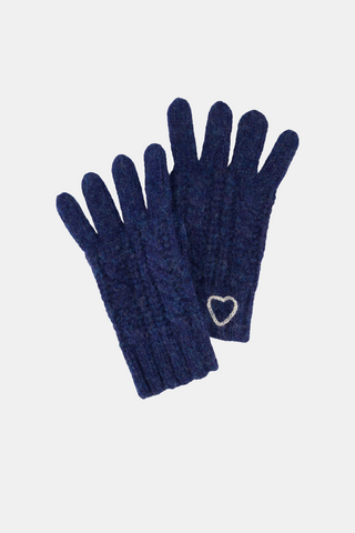 Hearts Embroidery Gloves