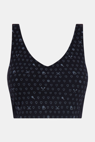 Sporty Hearts Caty Cropped Tank