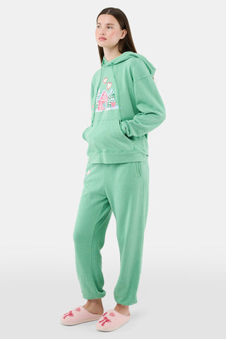 ROLLER RABBIT GREEN COZY CABIN HOODIE