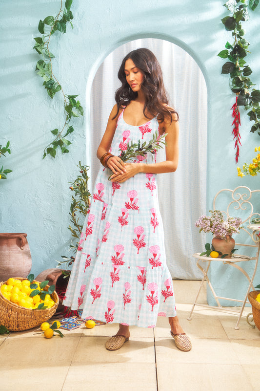 Marigold Gingham Dakota Dress view 1