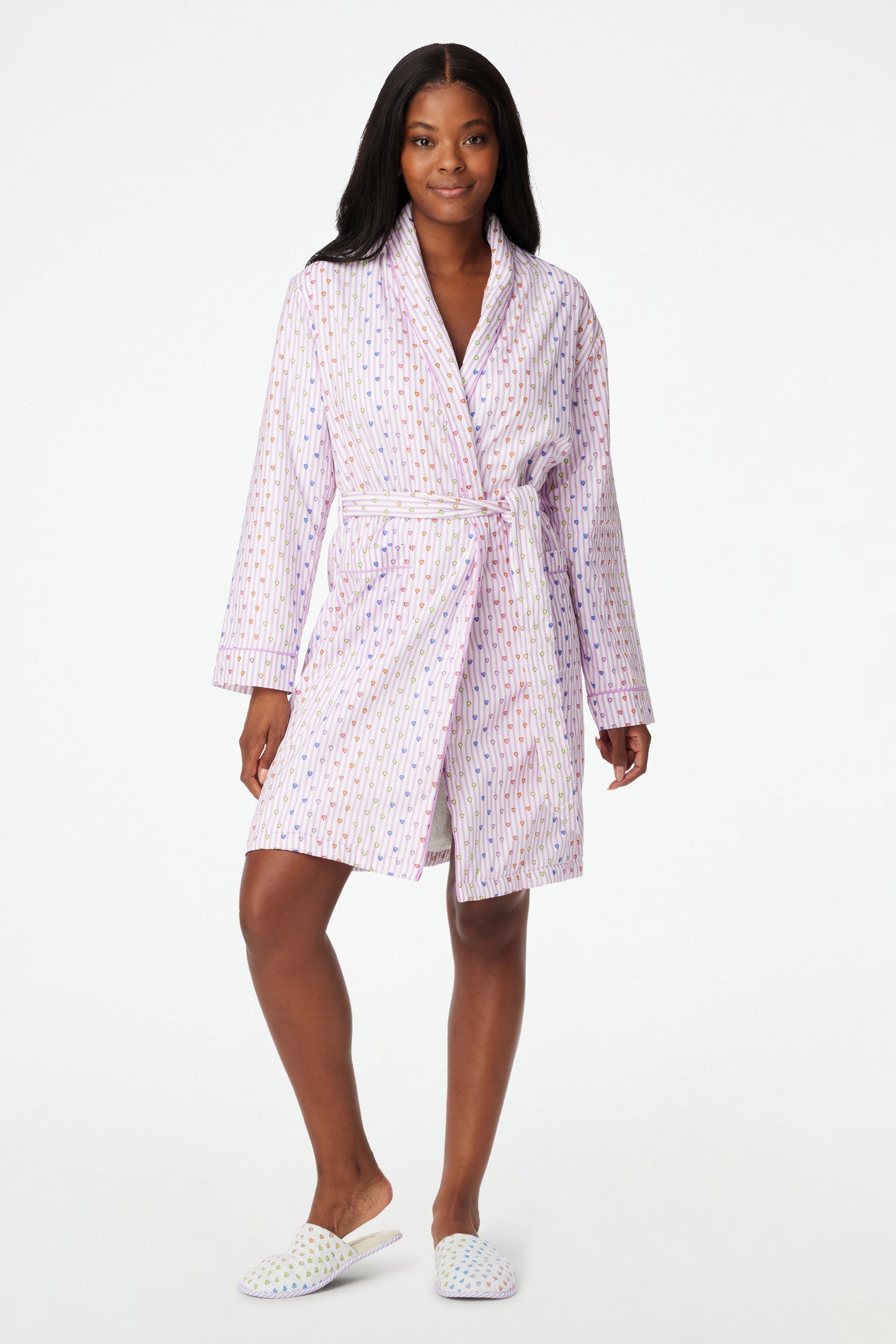 Roller Rabbit Disco Hearts Cosmo Robe