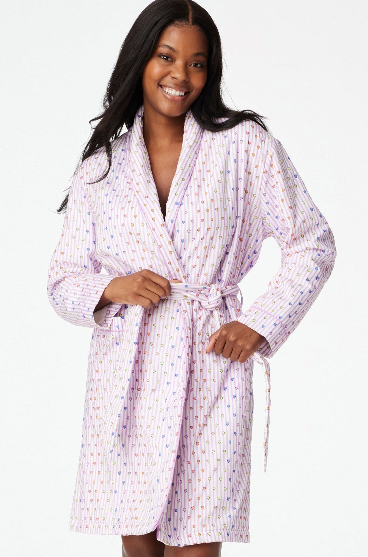 Roller Rabbit Disco Hearts Cosmo Robe