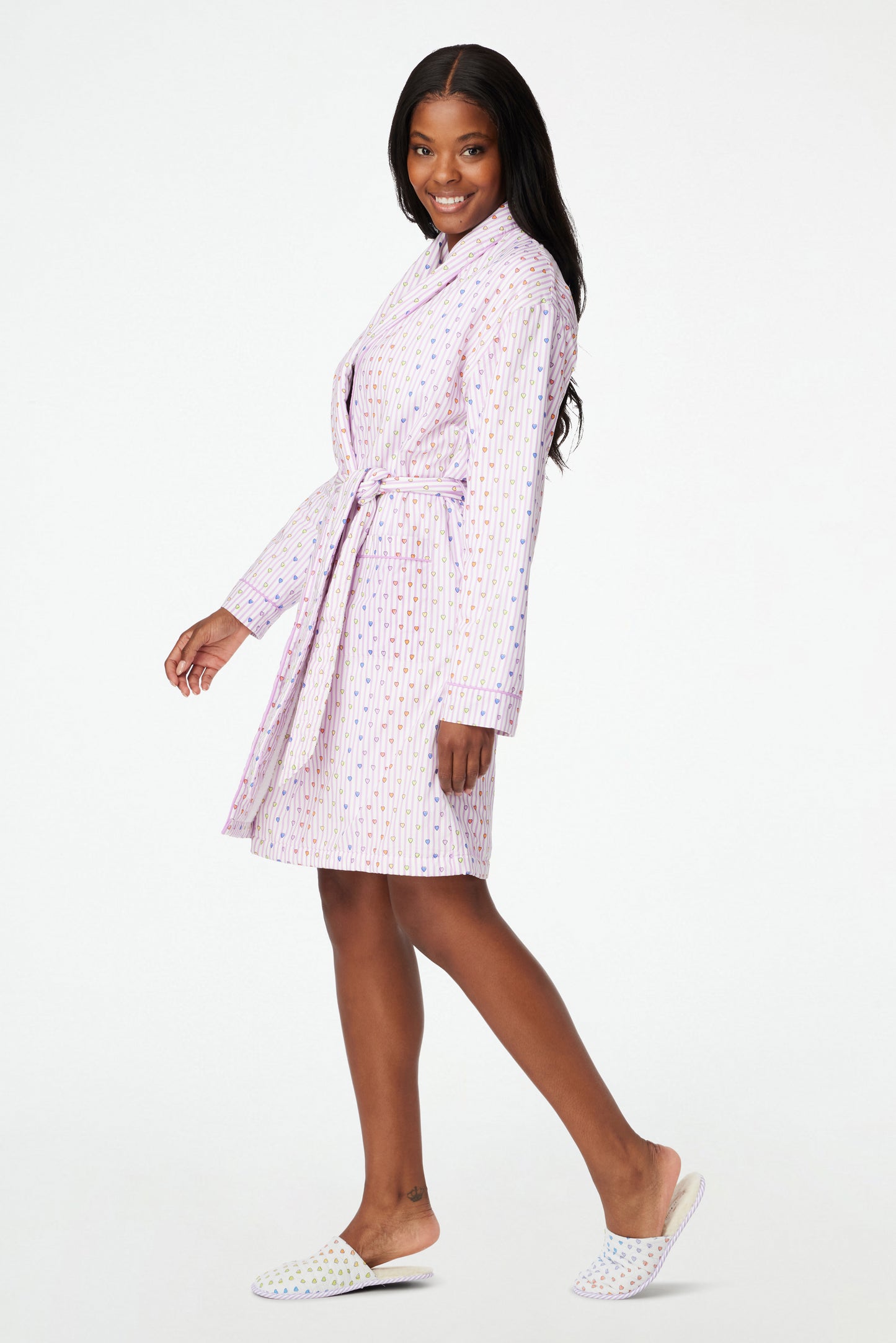 Roller Rabbit Disco Hearts Cosmo Robe view 5