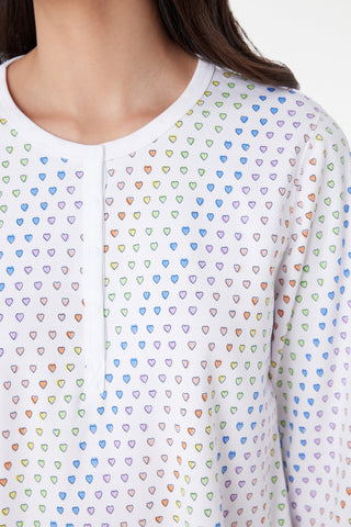 Roller Rabbit Rainbow Disco Hearts Pajamas