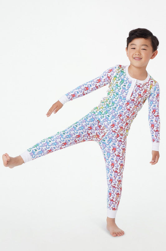 Roller Rabbit Kids Disco Monkey Pajamas view 1