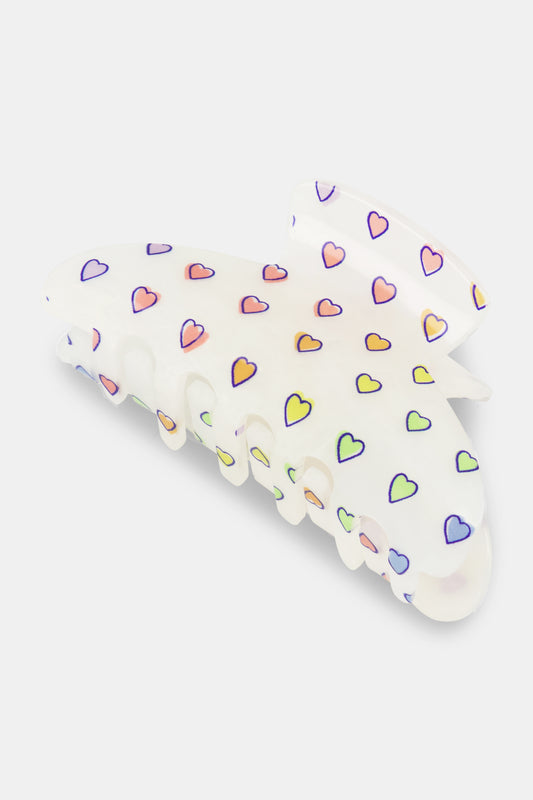 Disco Hearts Claw Clip view 1