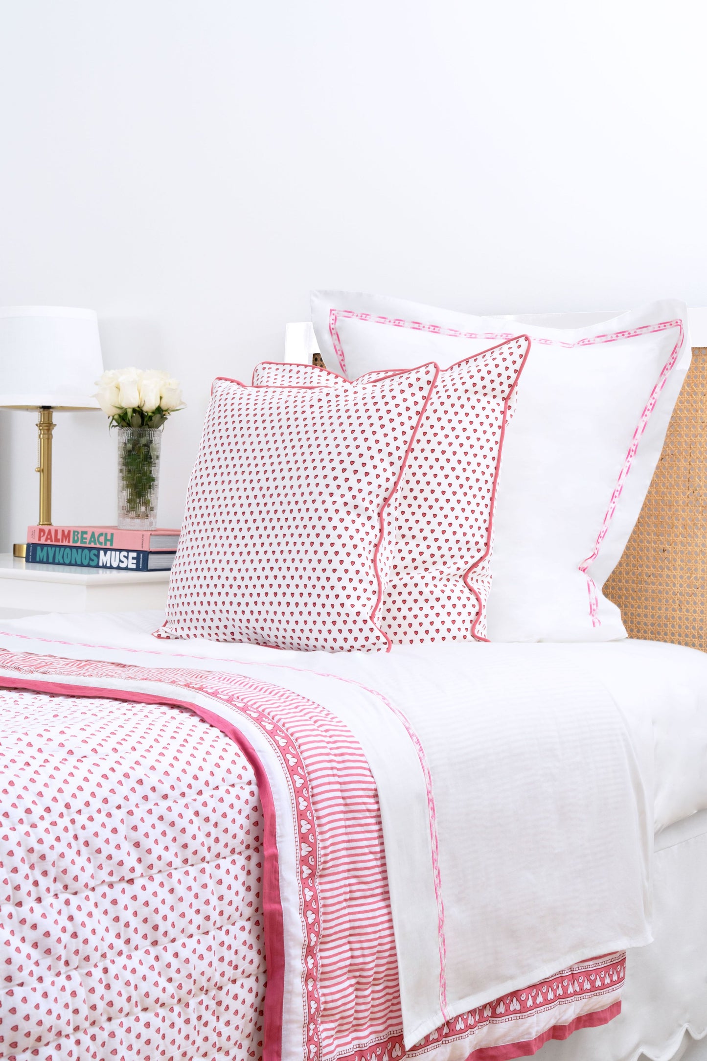 Roller Rabbit Francis Embroidered Pink Pillowcase Set view 4