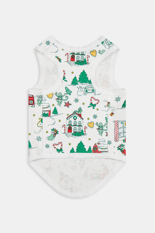 ROLLER RABBIT GREEN  Snow Village Dog Pajamas