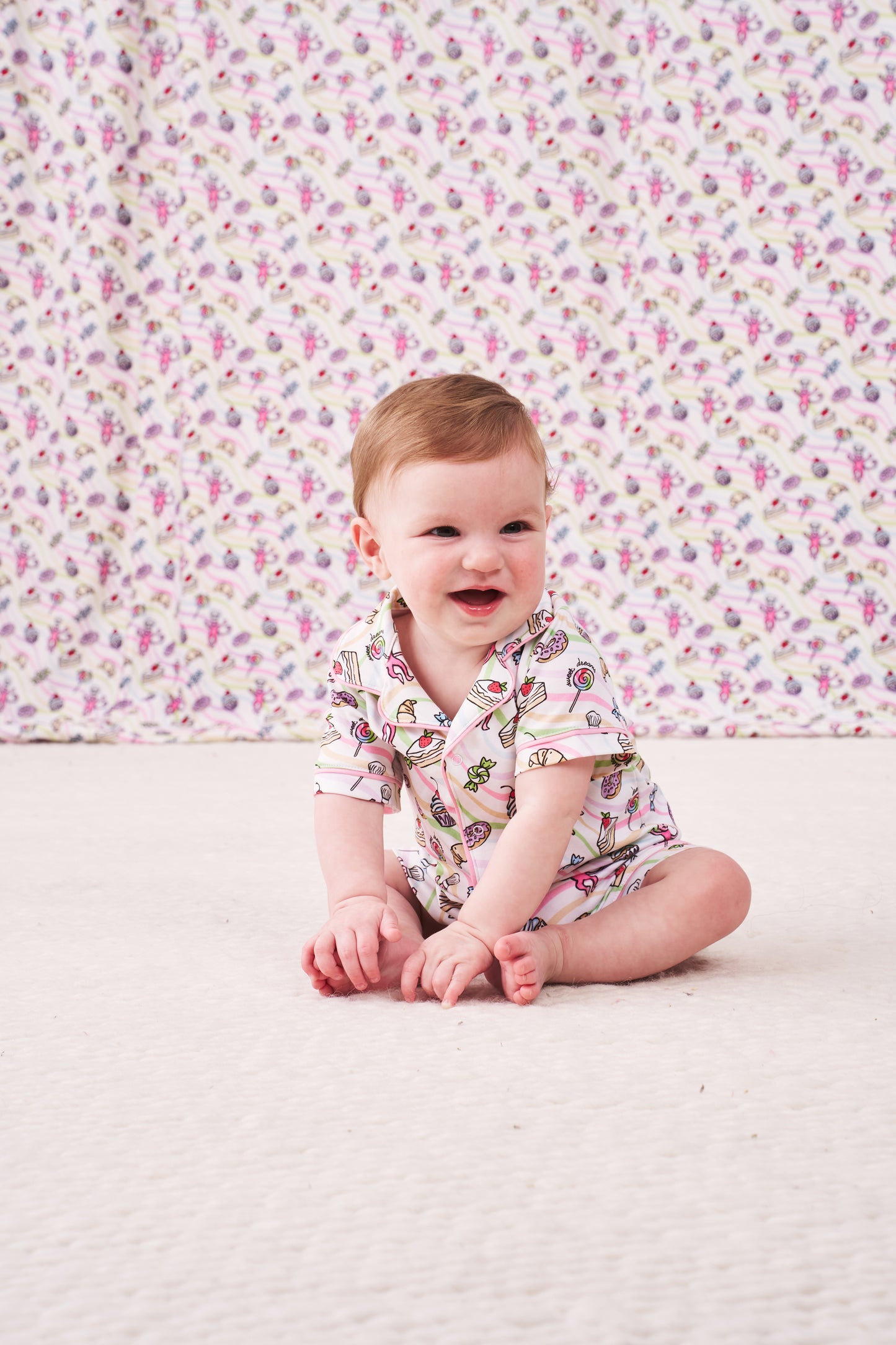 Roller Rabbit Infant Sweet Dreams Swirls Onesie view 2