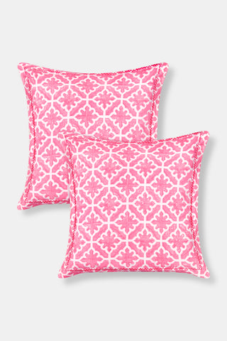 Roller Rabbit Red Monaco Pool Euro Pillowcase Set