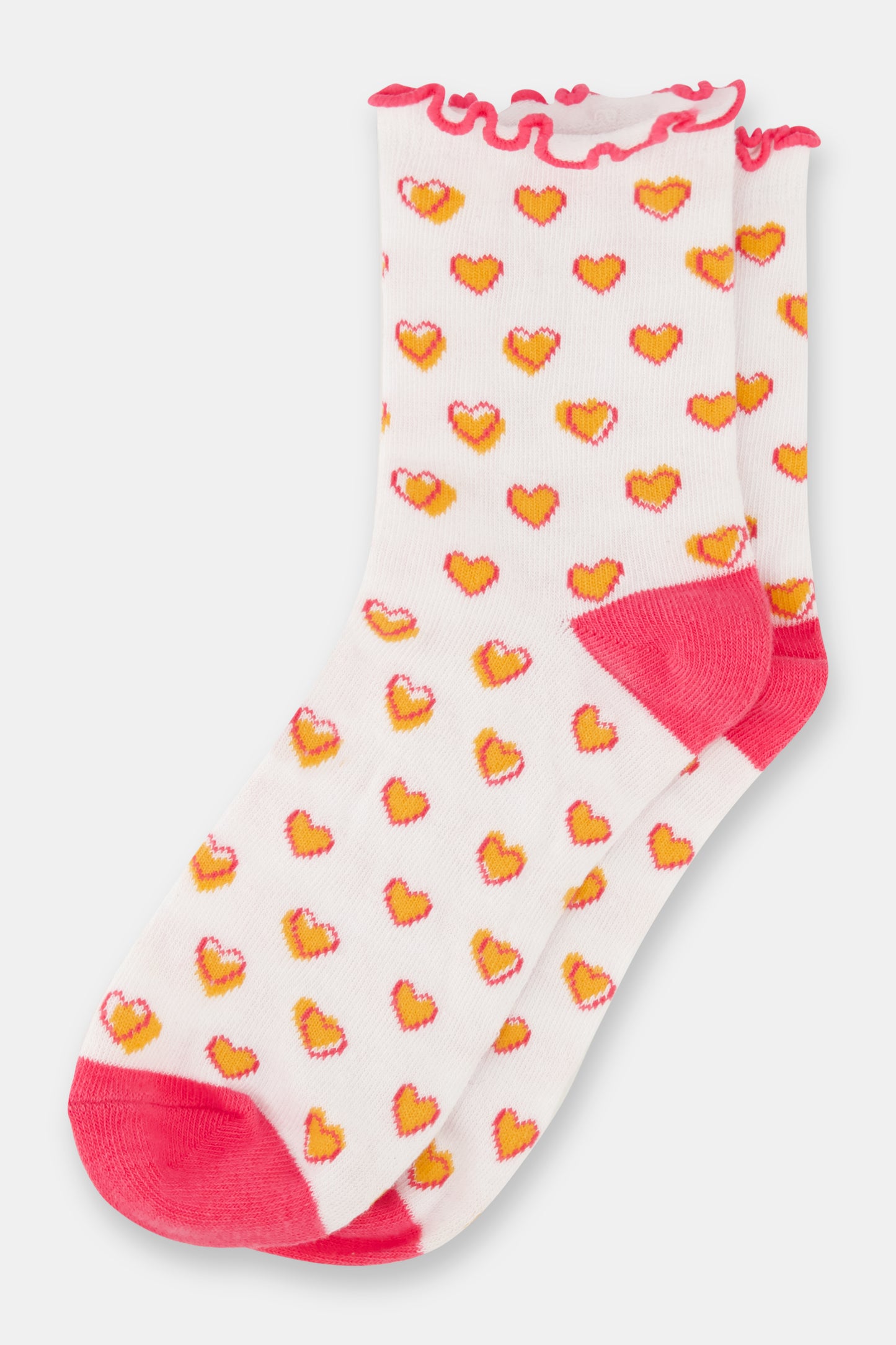 Hearts Ruffle Sock view 2
