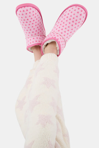 Hearts Fleece Boots